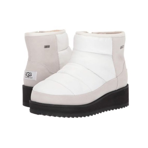 UGG Shoes - UGG | Ridge Mini Snow Boots In White Size 7 NEW